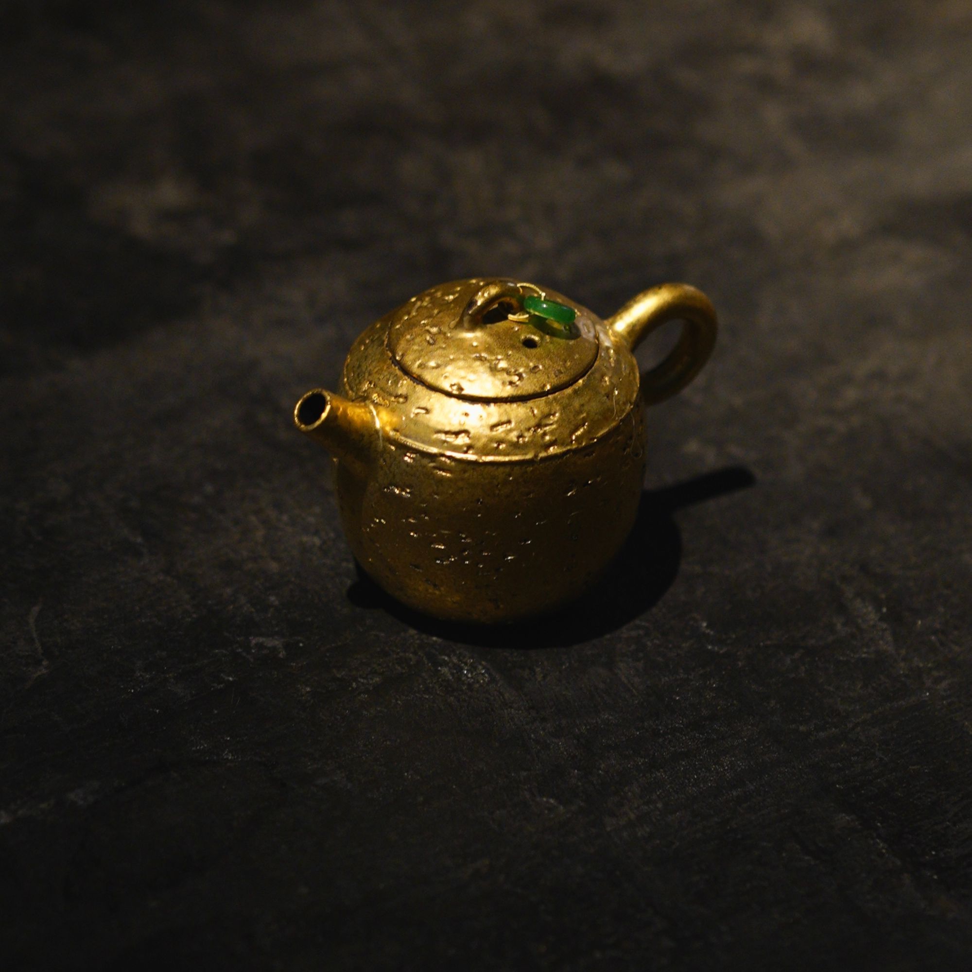 鎏金玉环泡茶壶  轻奢 家用