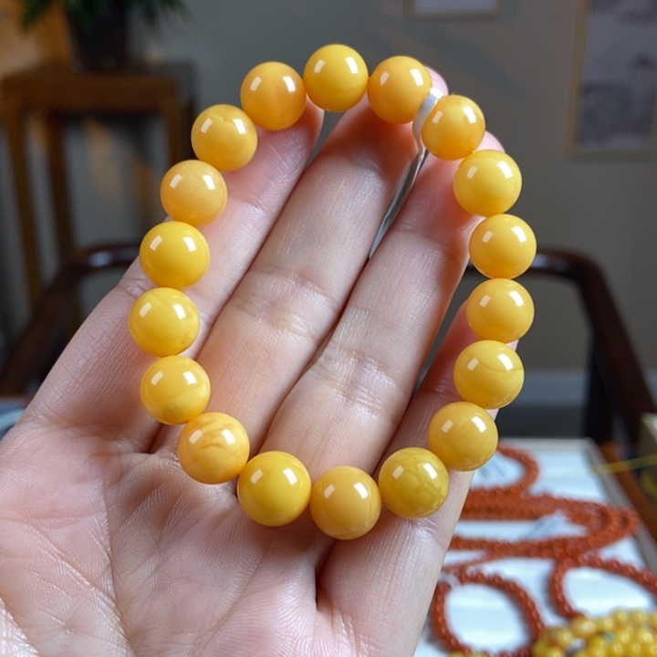 琥珀手链未镶嵌蜜蜡手串10