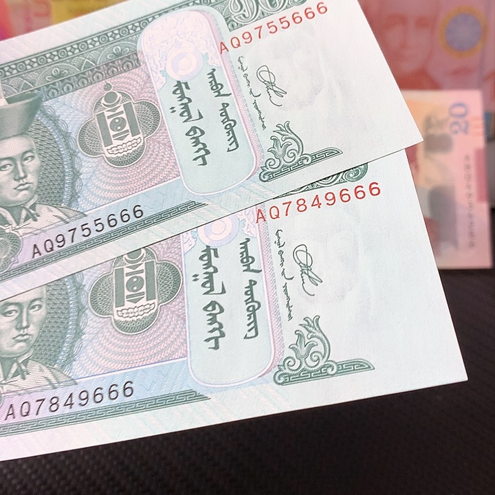 纸币全新纸币蒙古10
