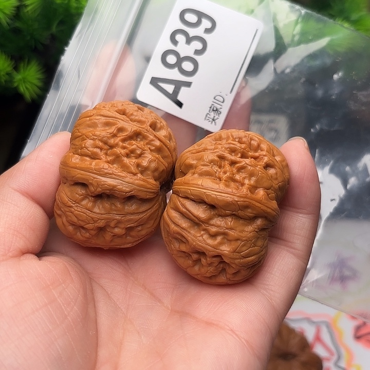 ****꫟把件桃核核桃元宝44