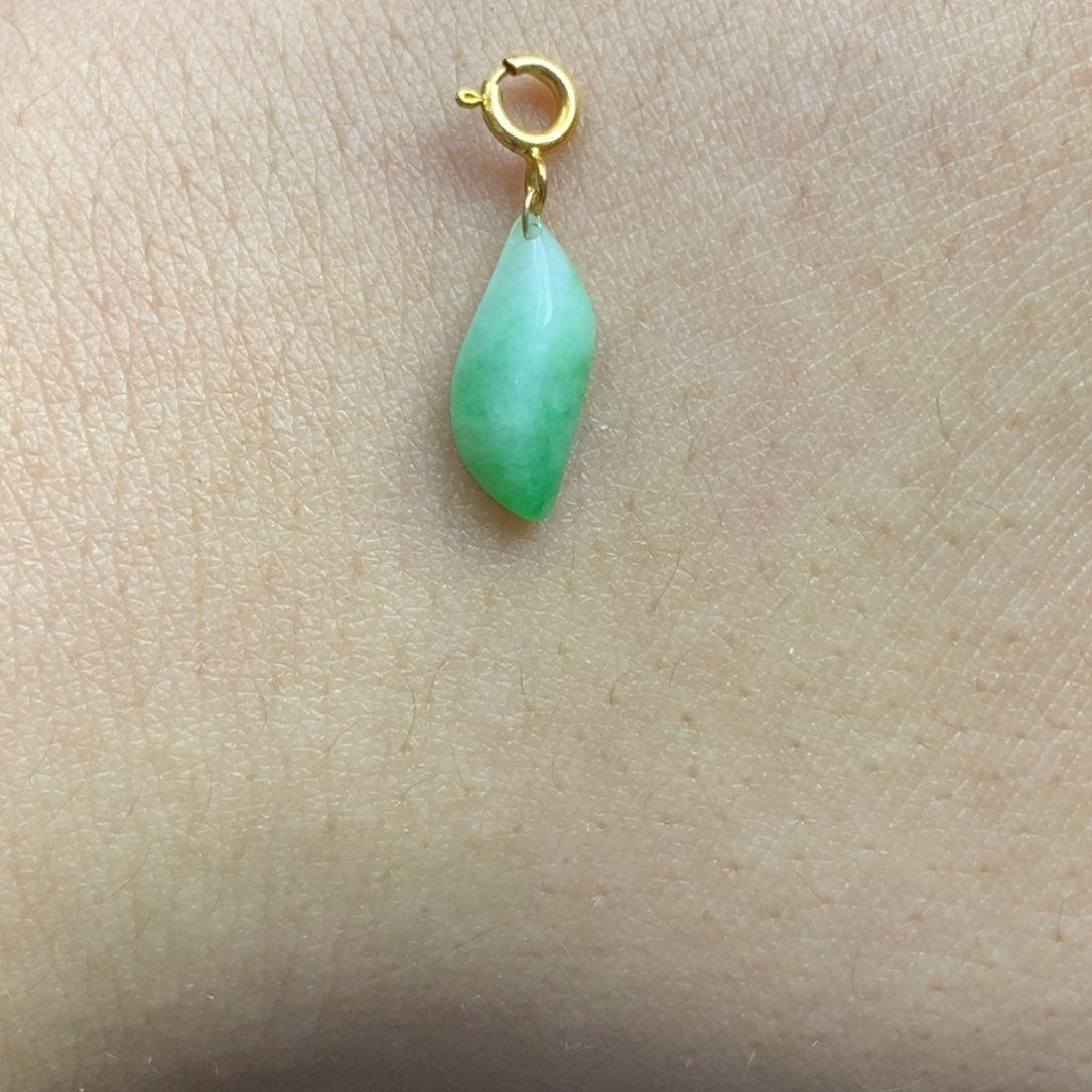 翡翠18K金镶嵌颈饰随行7