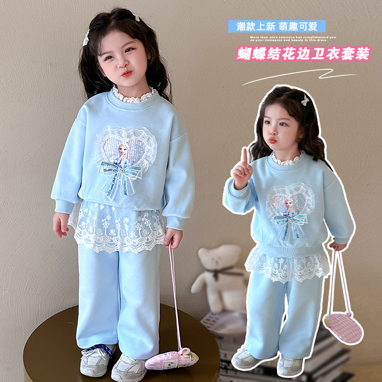 夏装新款分体衣衣服春季爆款洋气女宝梨型春秋卡通动漫秋款中小童