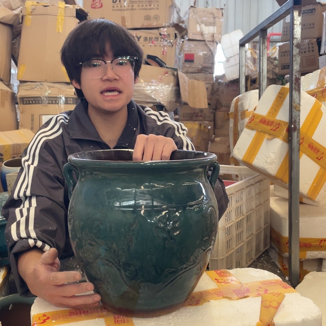 红陶宜兴紫砂花盆