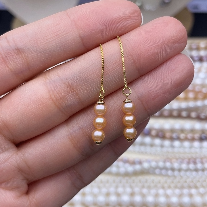 银S925镶嵌淡水珍珠颈饰