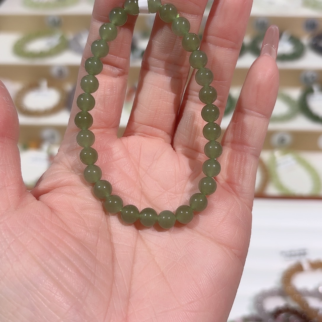 和田玉手链未镶嵌V