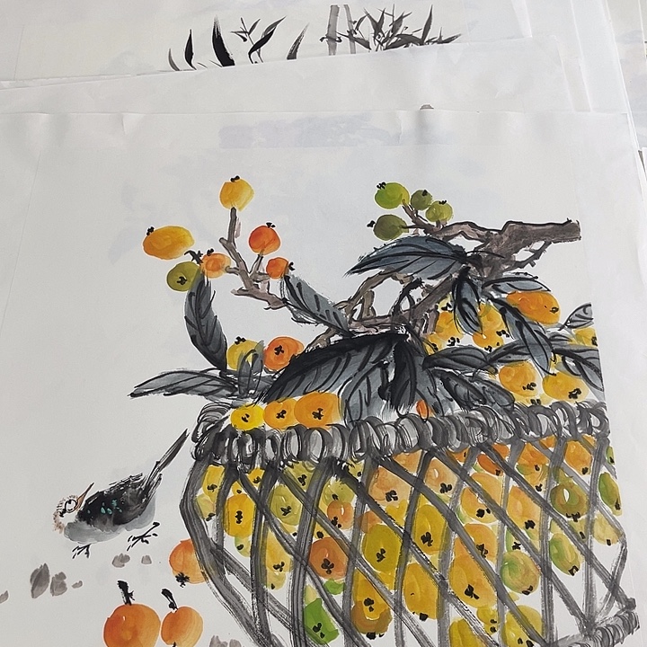 姜奇老师花鸟作品 50×50