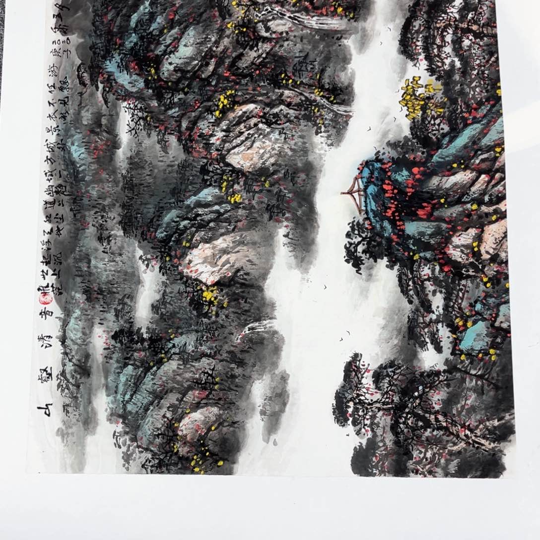 国画吕*天绘画李老师作品