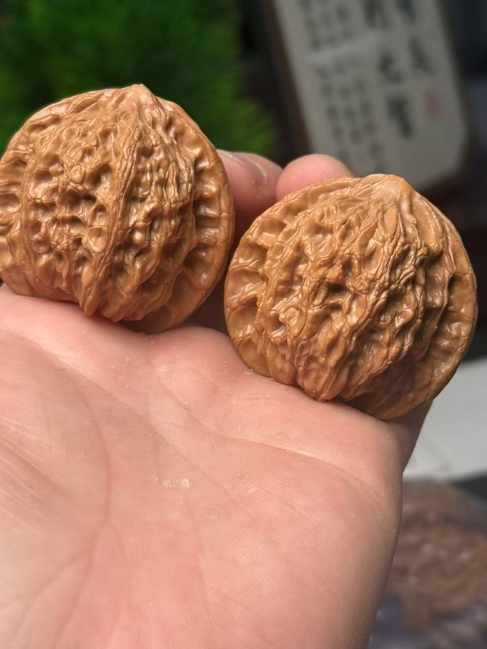 全品崔凯公子帽文玩核桃团购一对