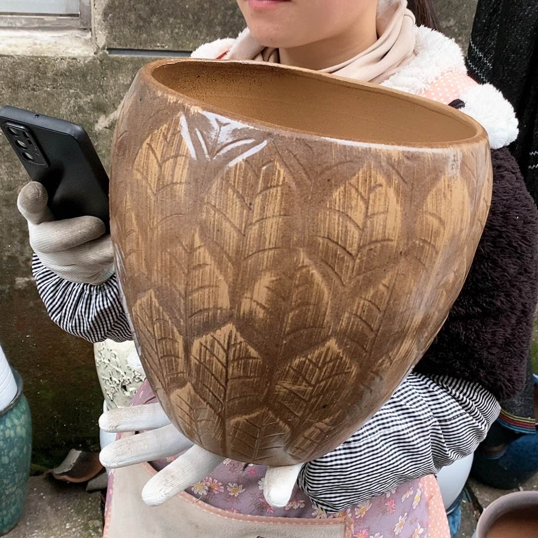 紫砂花盆正品口23高27