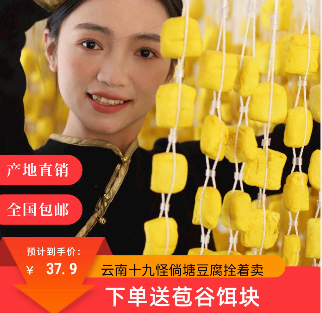 倘塘黄豆腐 云南十九怪真空包装冰袋发货下单送饵块