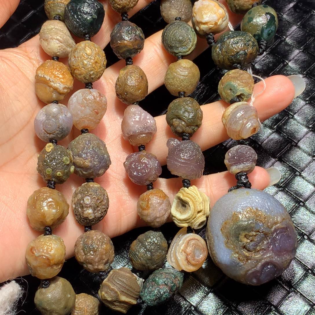 未镶嵌玛瑙/玉髓珠宝半成品