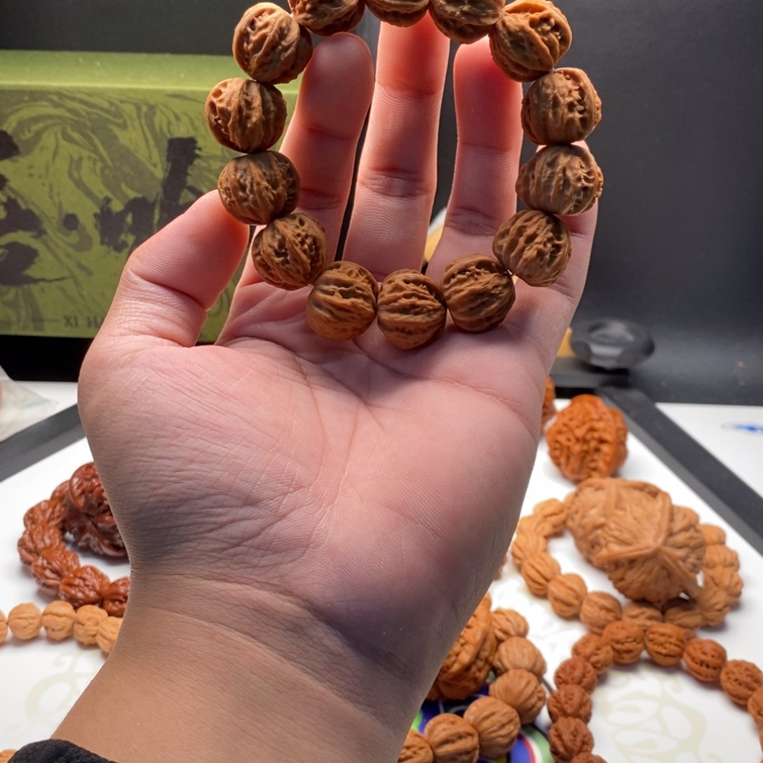 把件文玩核桃21高18老款京八棱