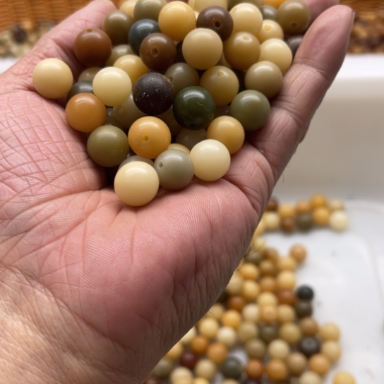 吊坠白玉菩提瑕疵11糖果圆珠200颗