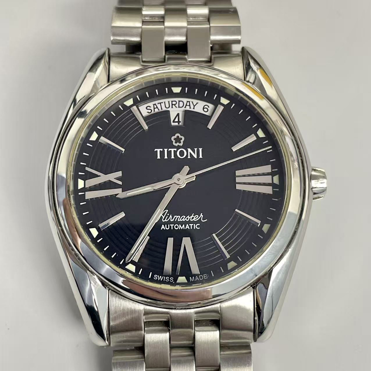 99新 Titoni/梅花 空霸系列/自动机械/男士/39mm/单表原扣全套