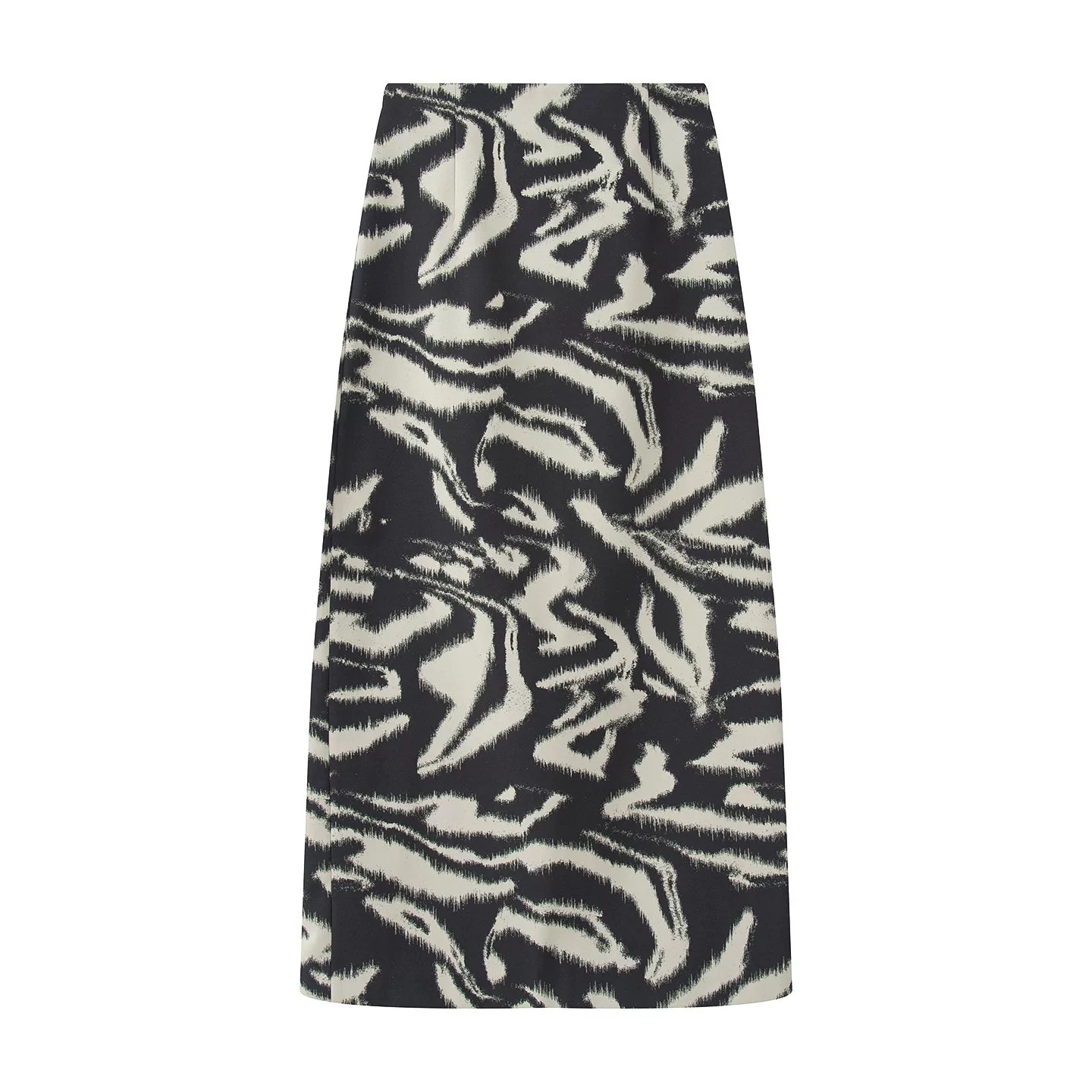 【艾家】半裙商场同款女装2025秋新款时尚几何图形半身裙D1320