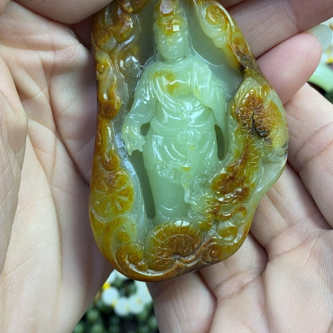 3***号透闪石质玉未镶嵌挂件