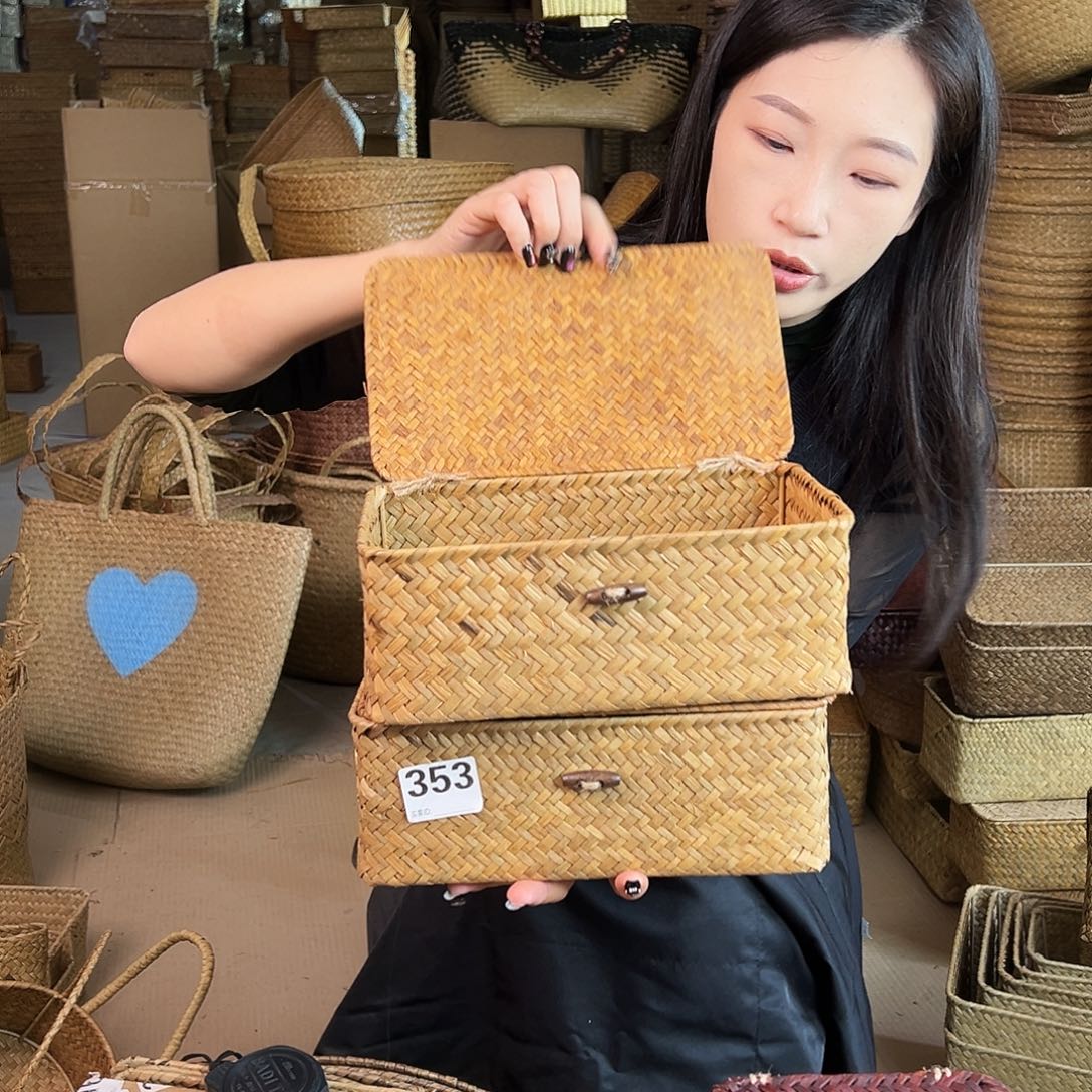 草编草编包/草编收纳盒微瑕疵
