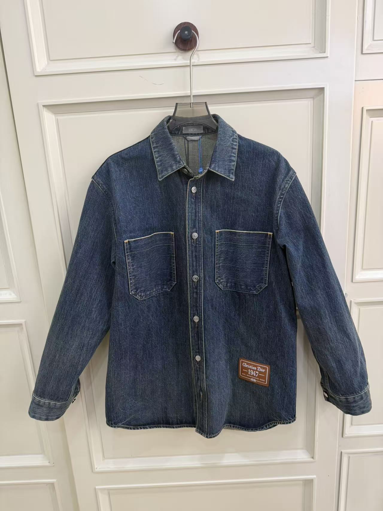 99新 DIOR/迪奥 牛仔外套衬衫经典蓝色37码