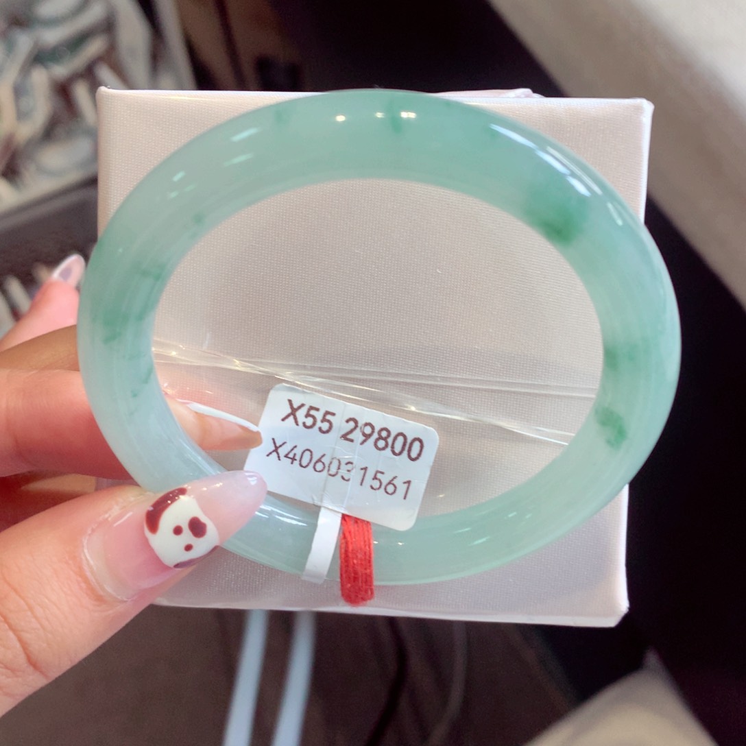 翡翠手镯未镶嵌（莫莫26）55圆10号