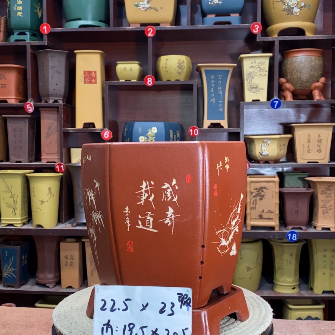 紫砂花盆紫砂花盆