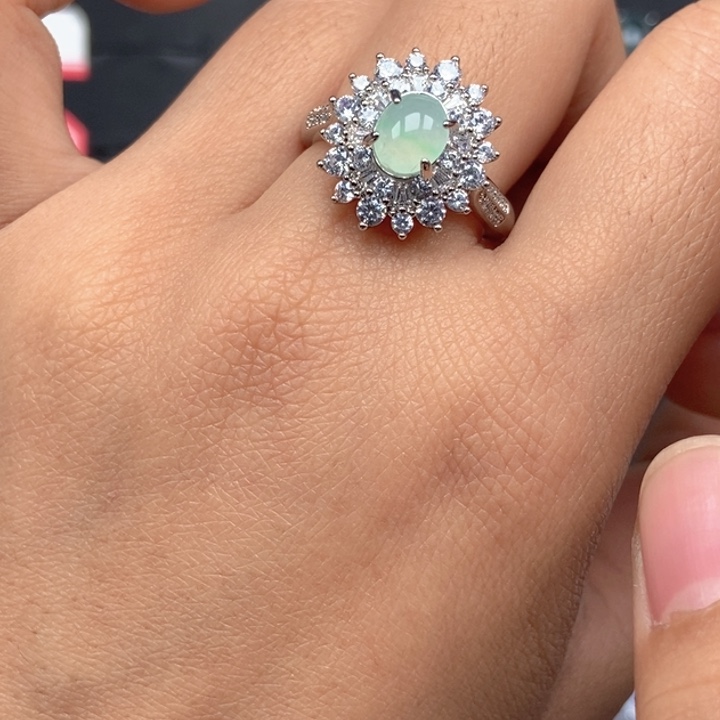 翡翠未镶嵌戒指戒指