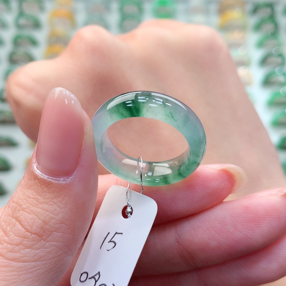 翡翠戒指未镶嵌15号