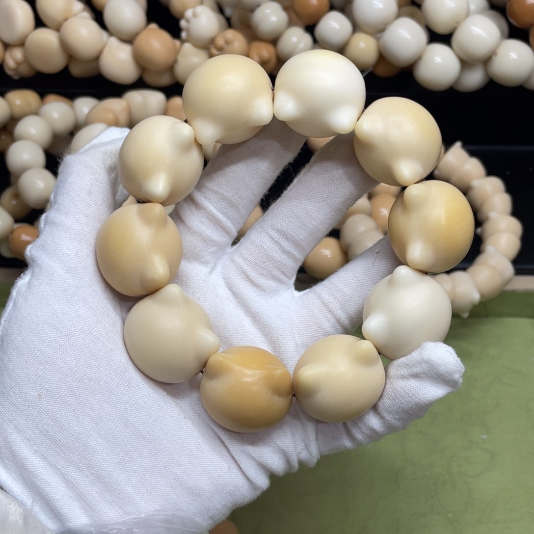 菩提根/象牙果吊坠27干磨瑕疵牙果猫头630