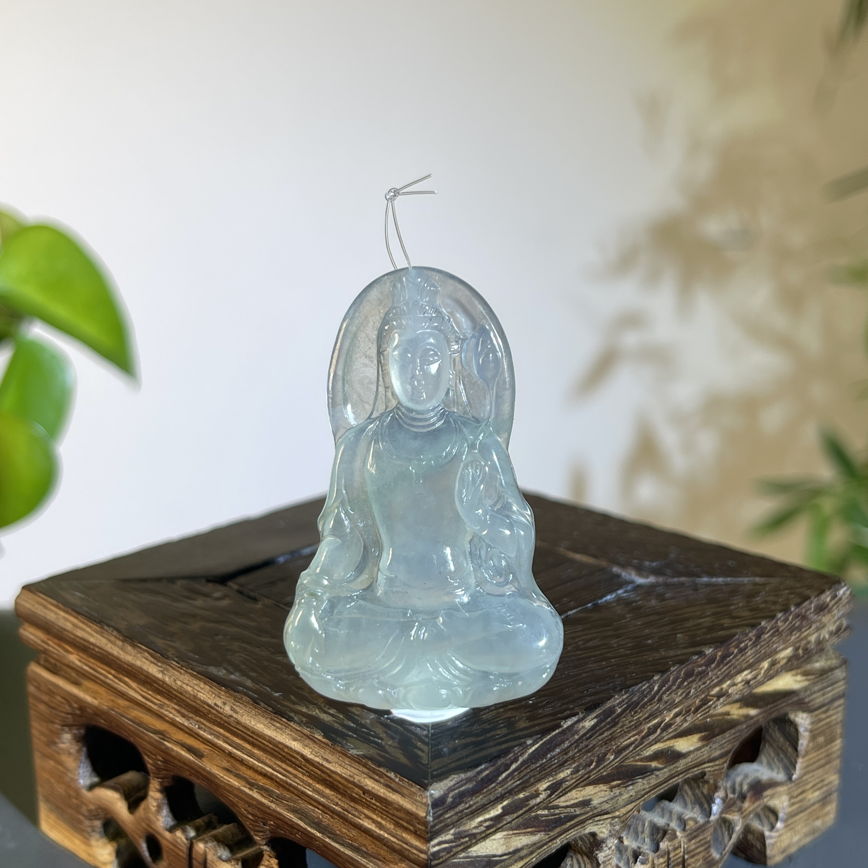 JTA16-115 天然翡翠缅甸A货 观音