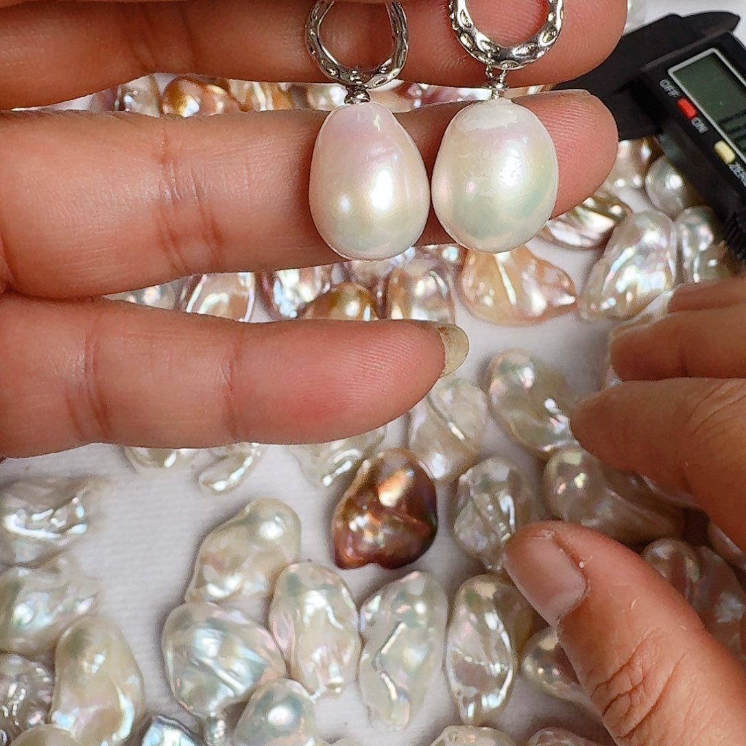 淡水珍珠颈饰银S925镶嵌