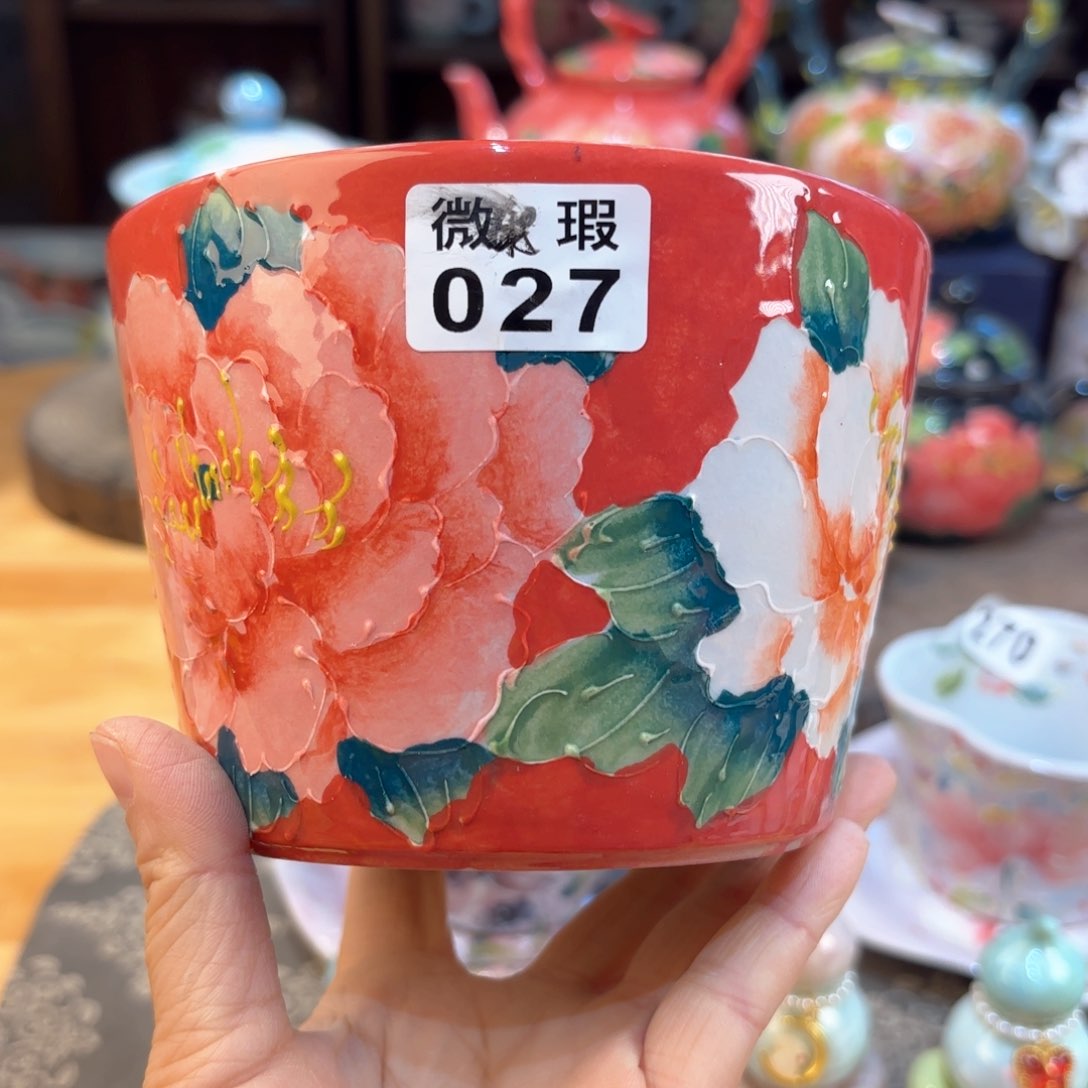 薄**茶景德镇手绘高温釉下彩陶瓷茶具