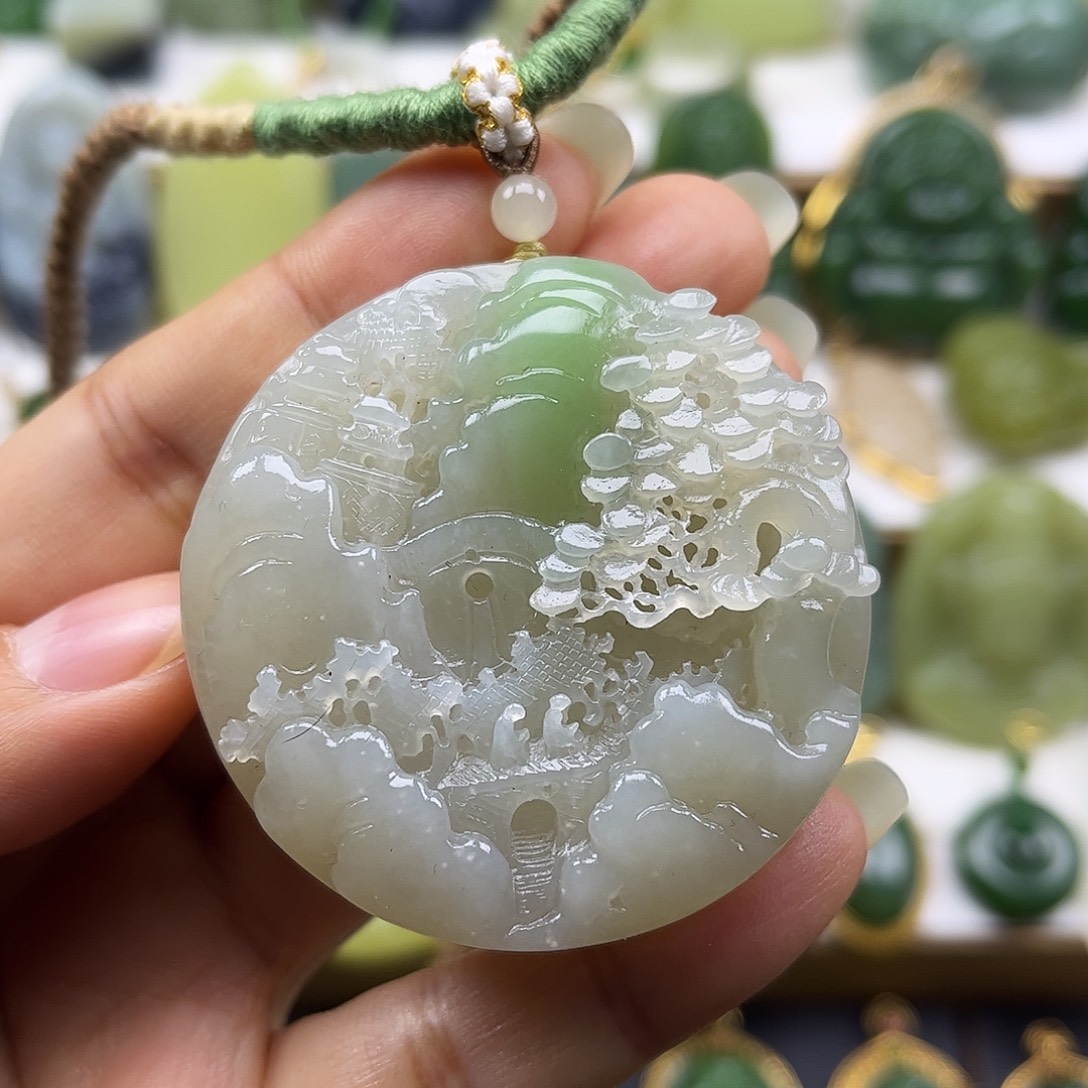 和田玉未镶嵌颈饰