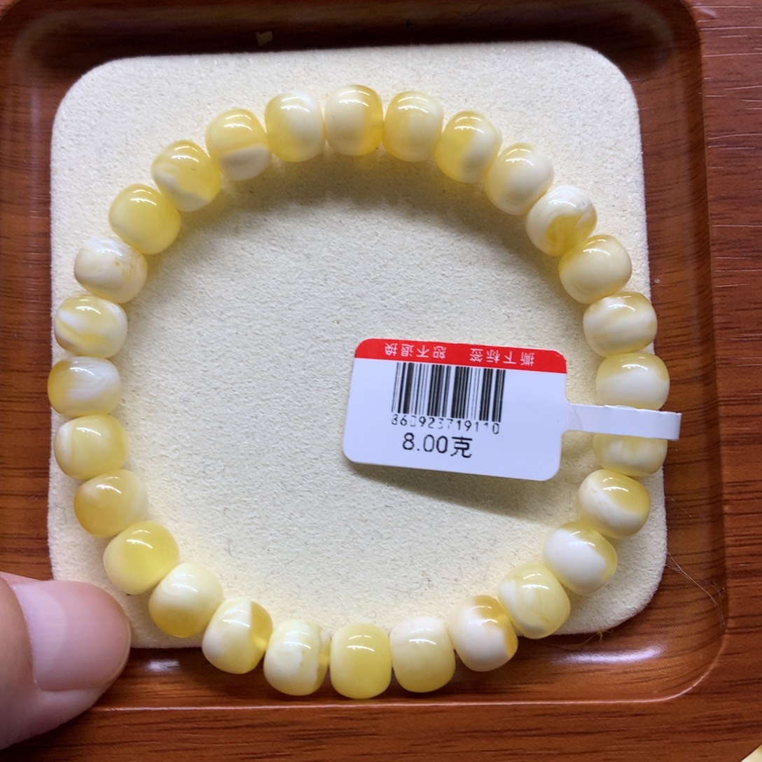 蜜蜡未镶嵌手链蜜蜡