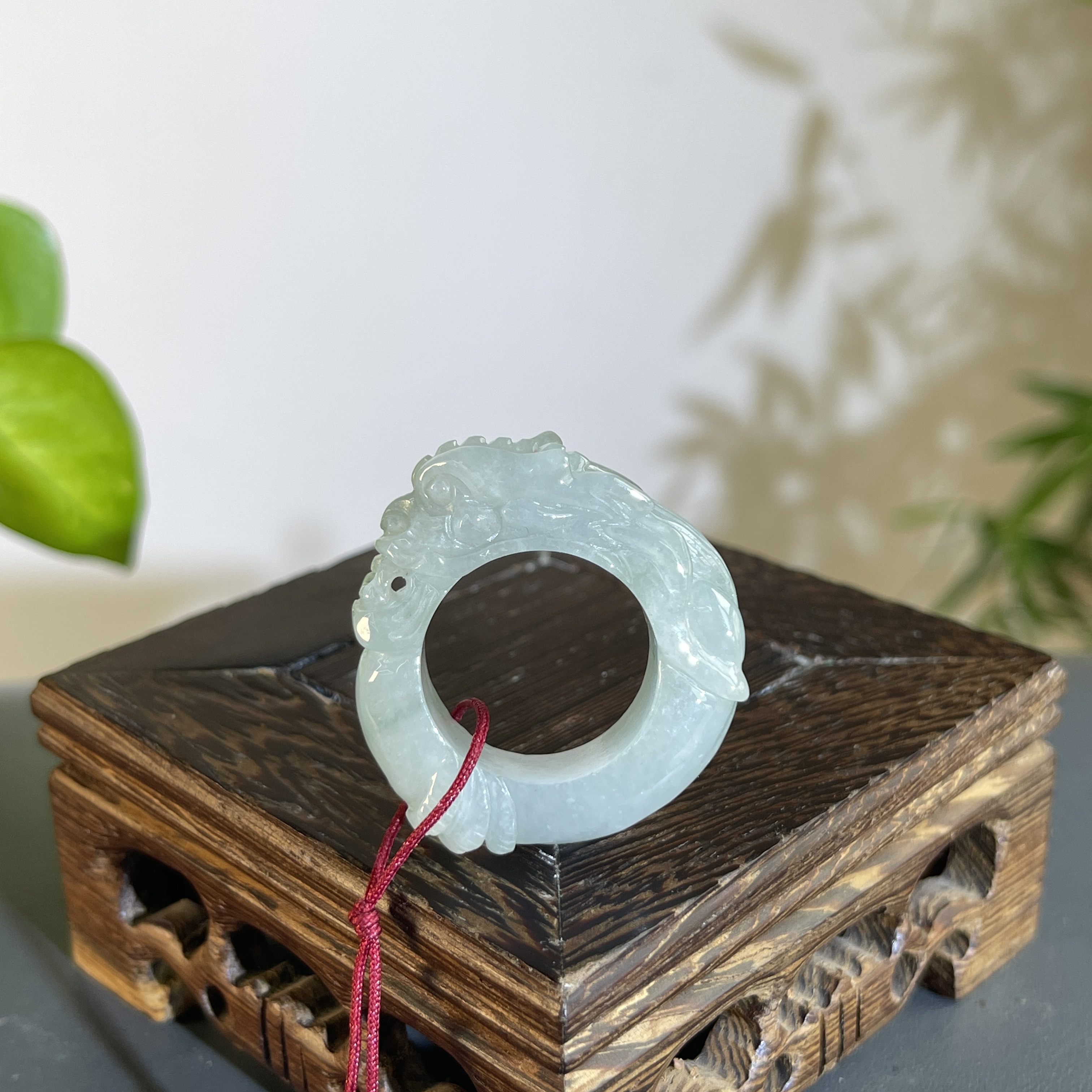 JTA11-32 天然缅甸翡翠A货 翡翠扳指22#