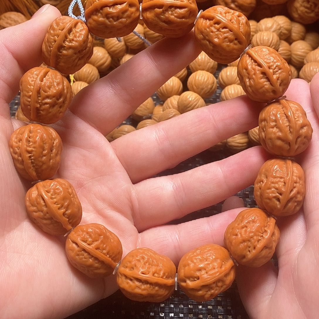 文玩核桃手串蛤蟆头粗筋