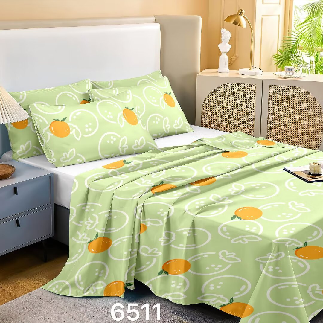 （0117）特厚老粗布床单吸汗透气2.45*2.45米（+－5公分）杮杮如意-绿