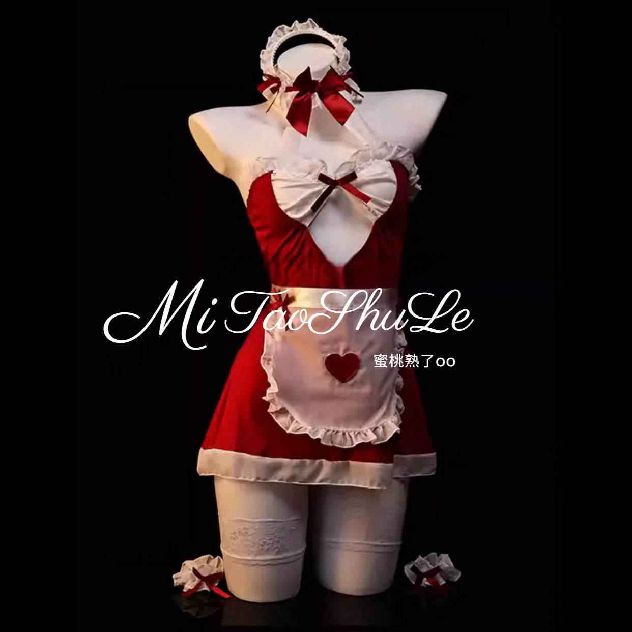 BX甜蜜热恋*洛丽塔制服风睡裙配发箍手环