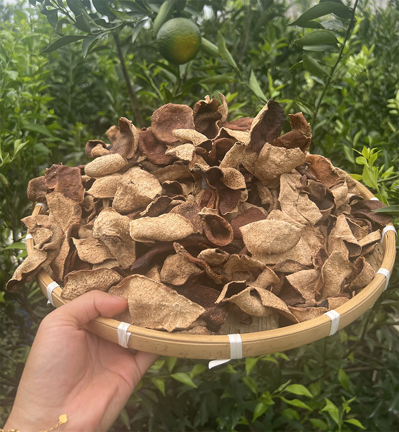 【新人开播断皮福利】2019年东甲圈枝大红天然生晒干仓陈皮