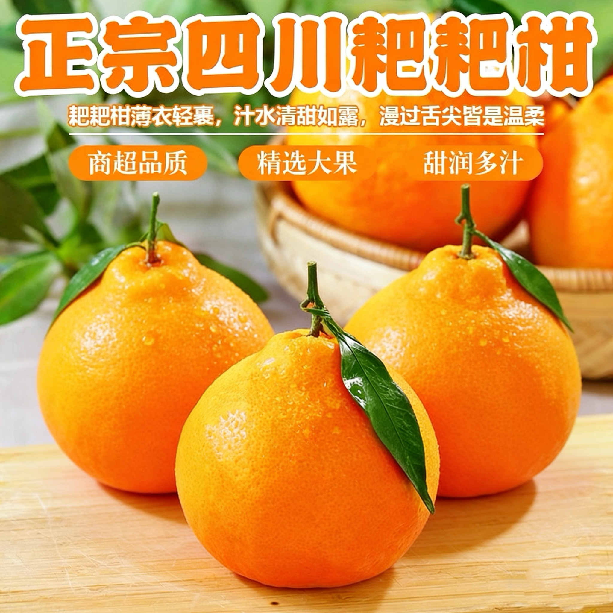 【四川原产地直发】新鲜应季水果自然熟粑粑柑橘爆汁多汁果园直发
