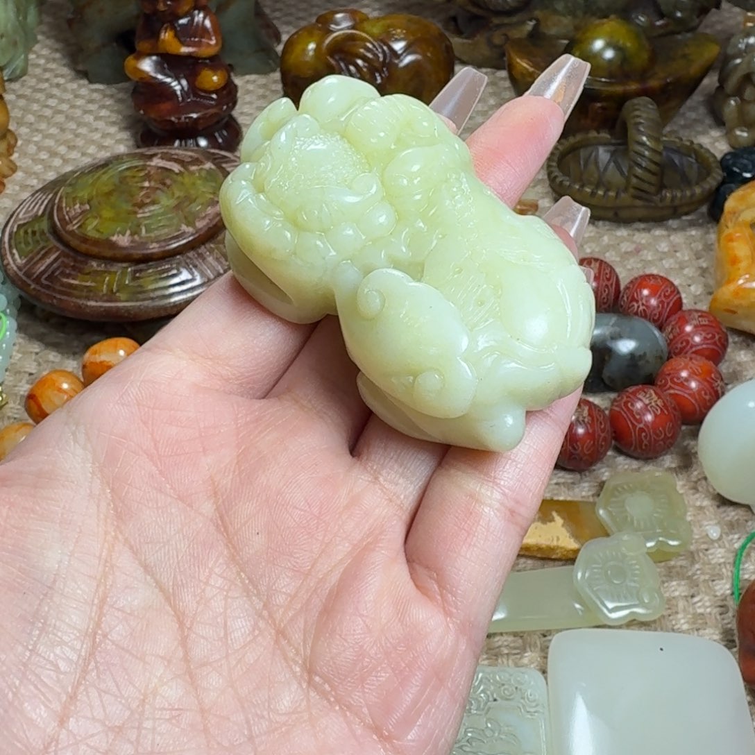 白玉菩提吊坠挂件
