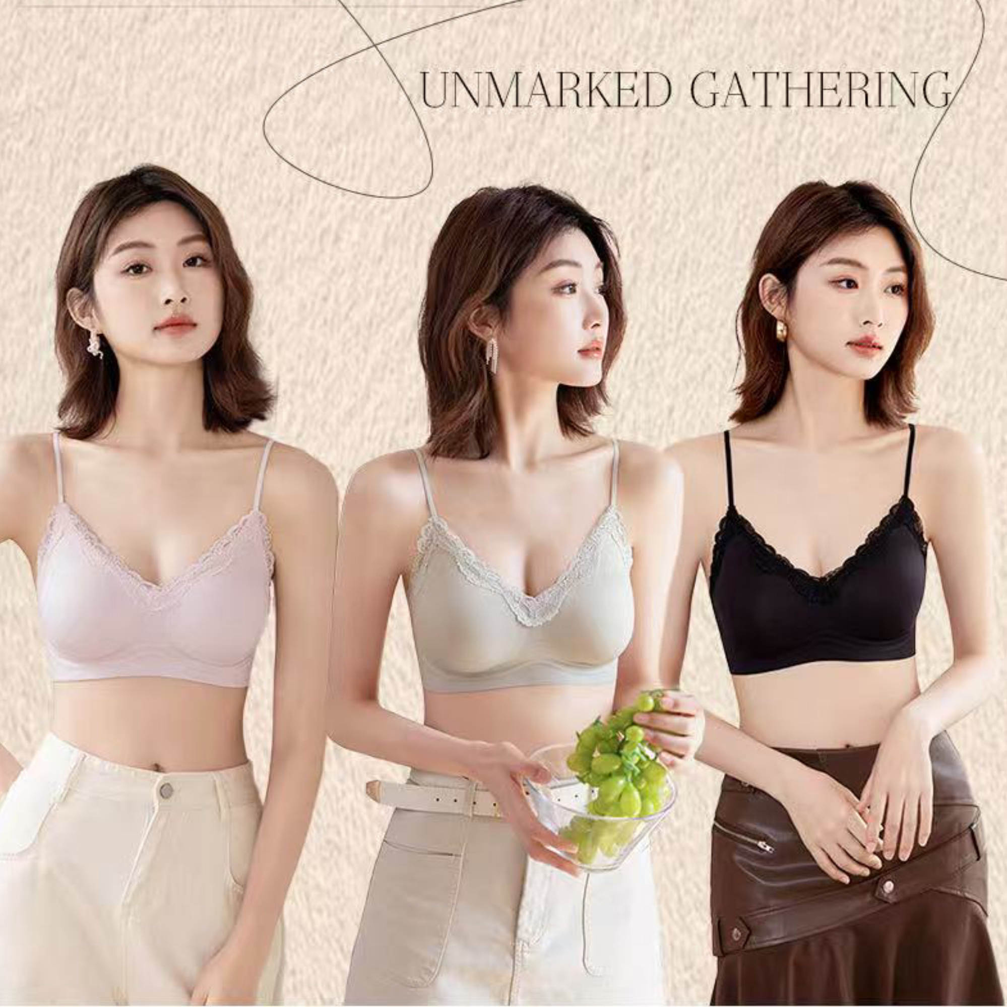 AWY（1nyj10#）自留款力荐！软蕾丝立体聚拢内衣 （ab小c杯）11-29