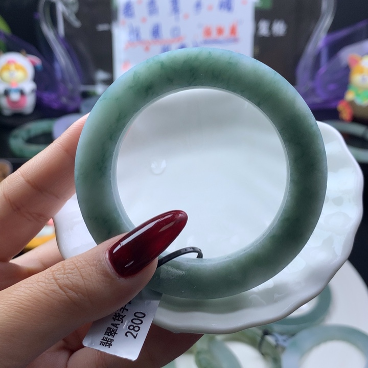 定制翡翠叮当镯未镶嵌50/57