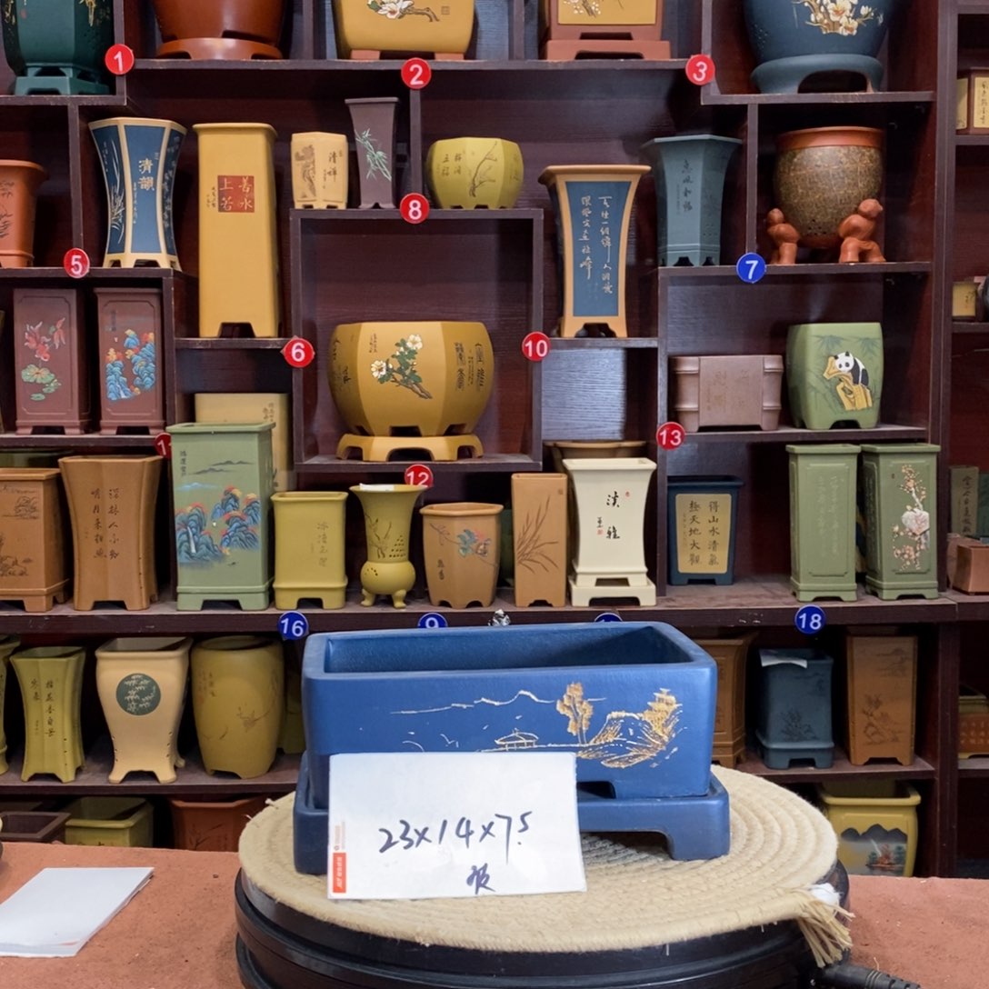 紫砂花盆紫砂花盆