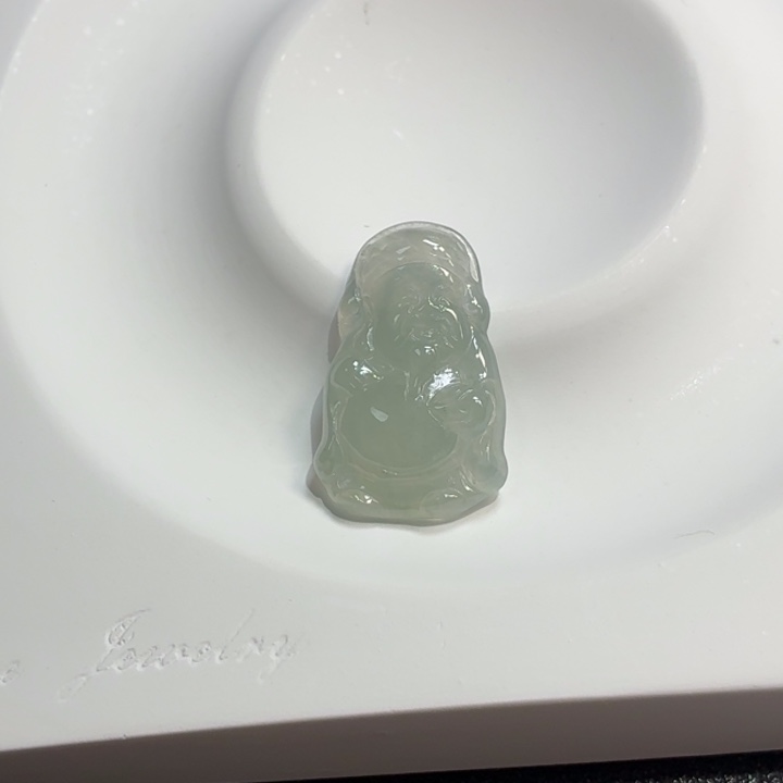 翡翠未镶嵌颈饰翡翠天然A货财神