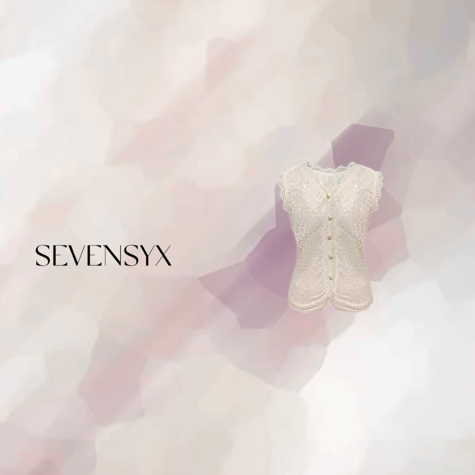 【单排扣蕾丝打底】内搭 外穿 不透 有弹力 显白 显瘦 不挑人  背心