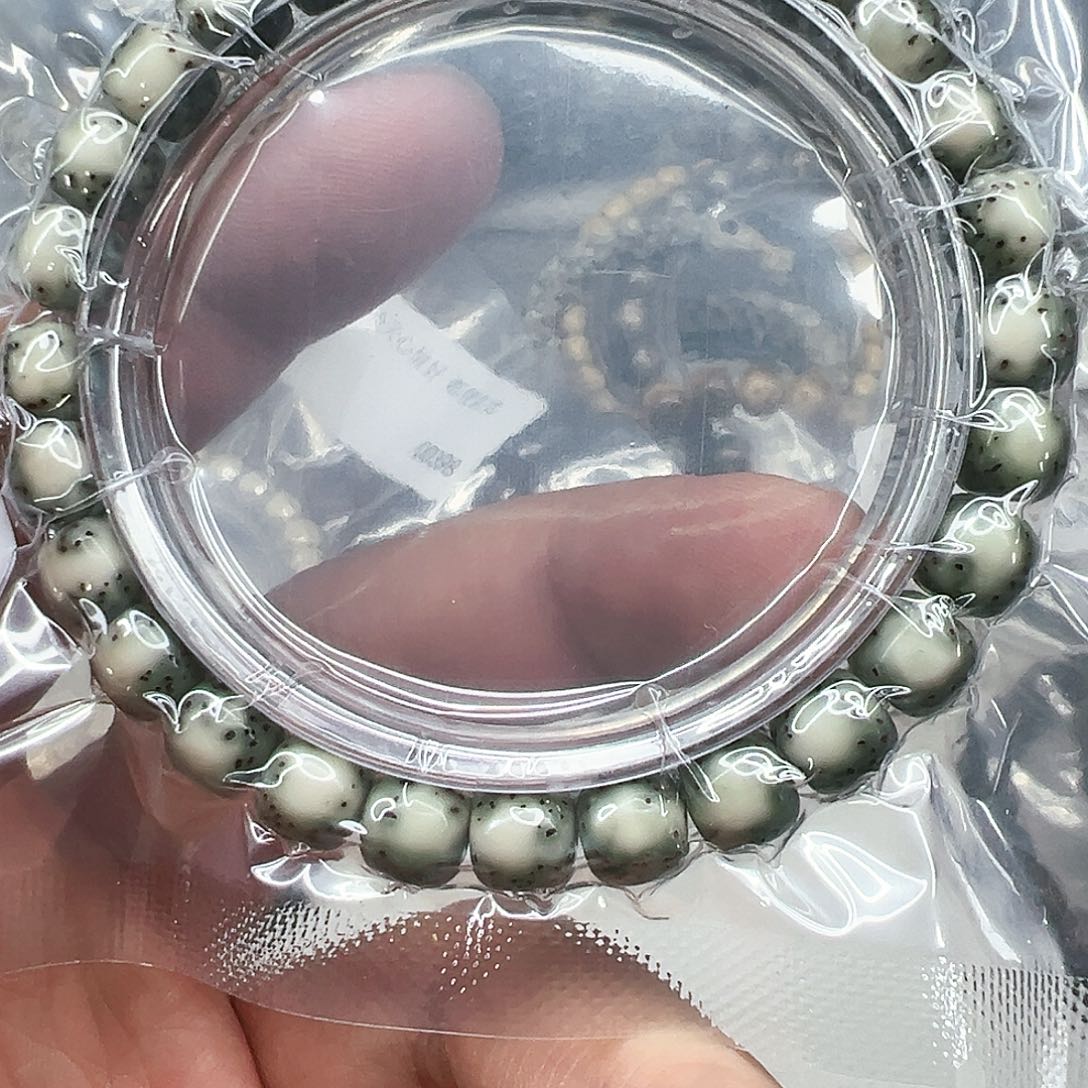 星月菩提手串128半臂大留白星月菩提单圈8×7