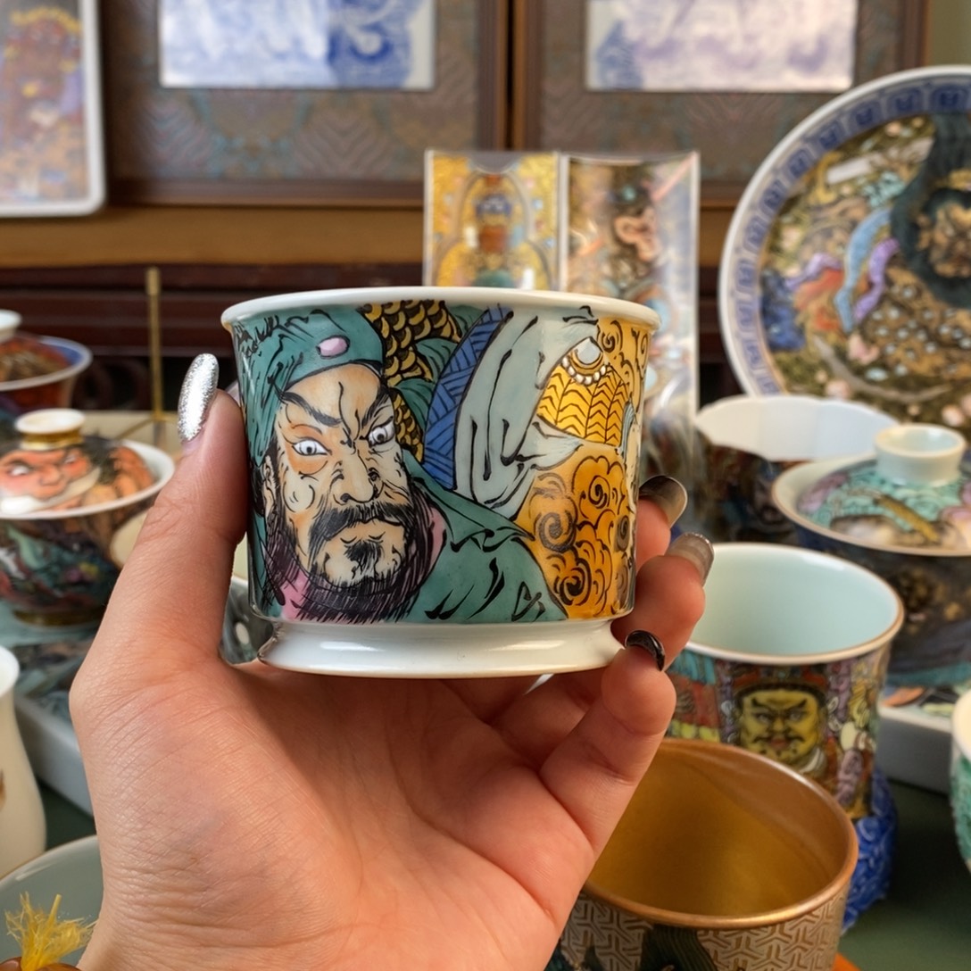 一****全手工胎手工绘画陶瓷杯