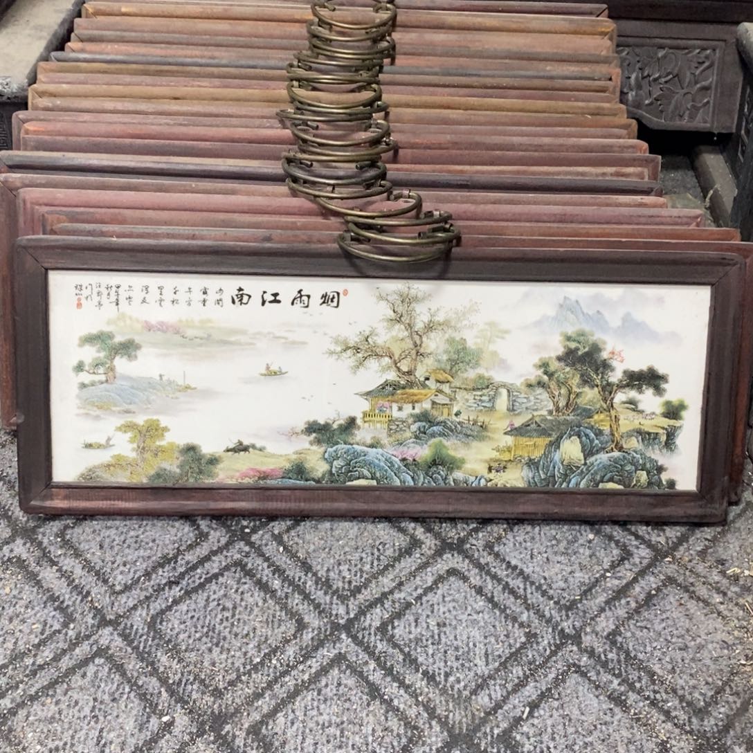 瓷53*21 景德镇瓷板画柴窑烧制