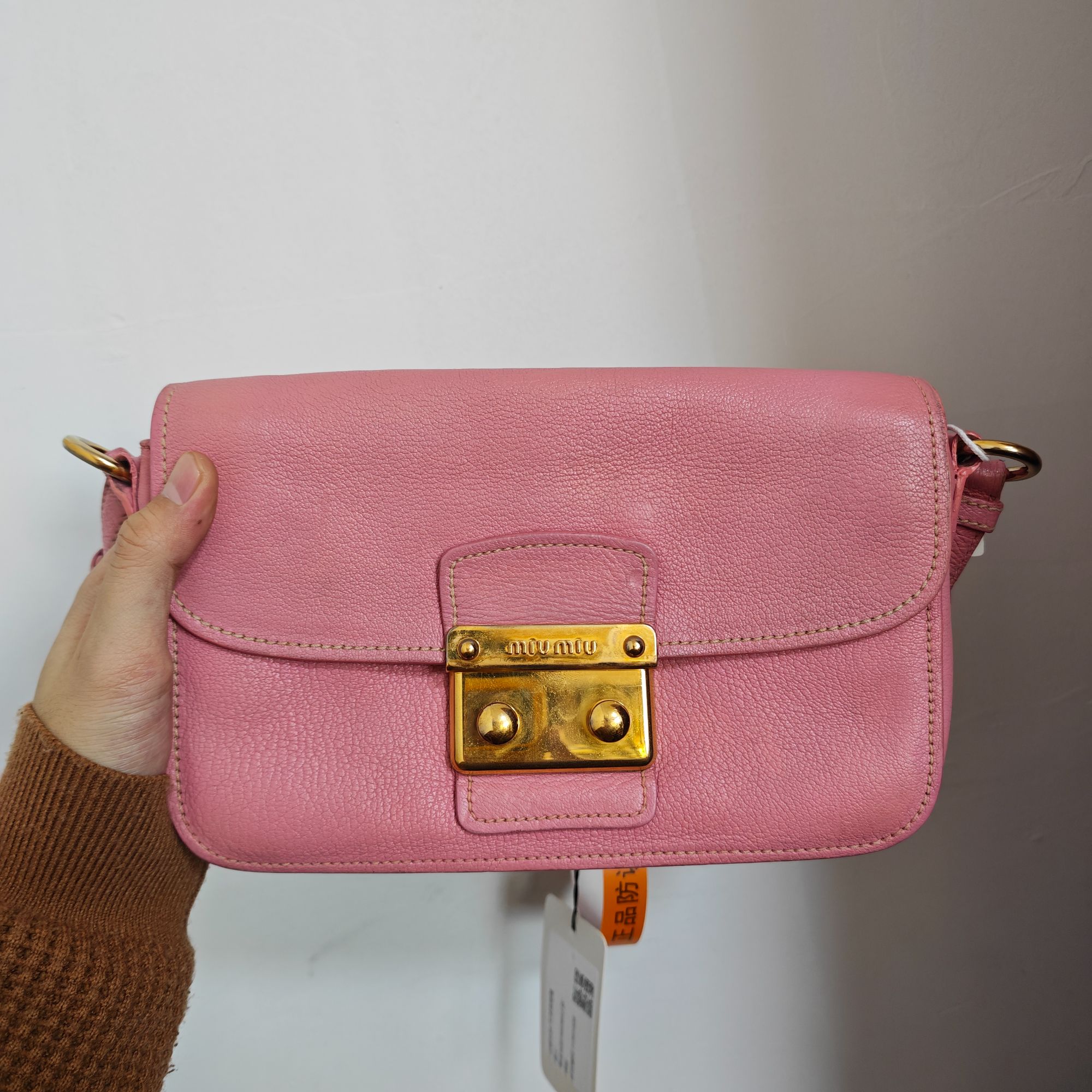 95新 MIU MIU/缪缪 缪缪 单肩包 粉色-G1230