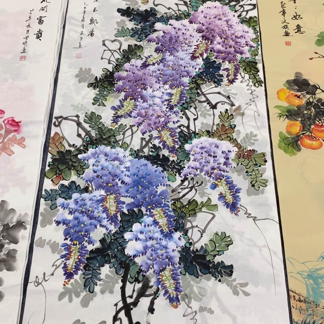 国画140✖️68紫气东来画画画画画