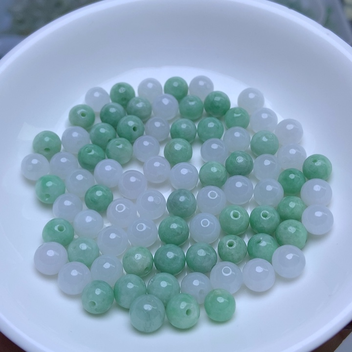 散珠翡翠卡7冰绿白10个